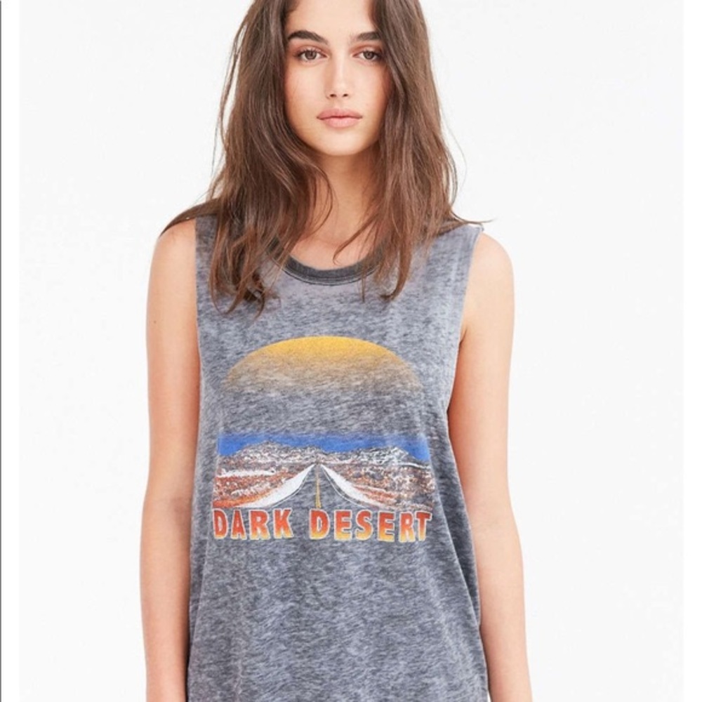 Project Social T Dark Desert Burnout Tank